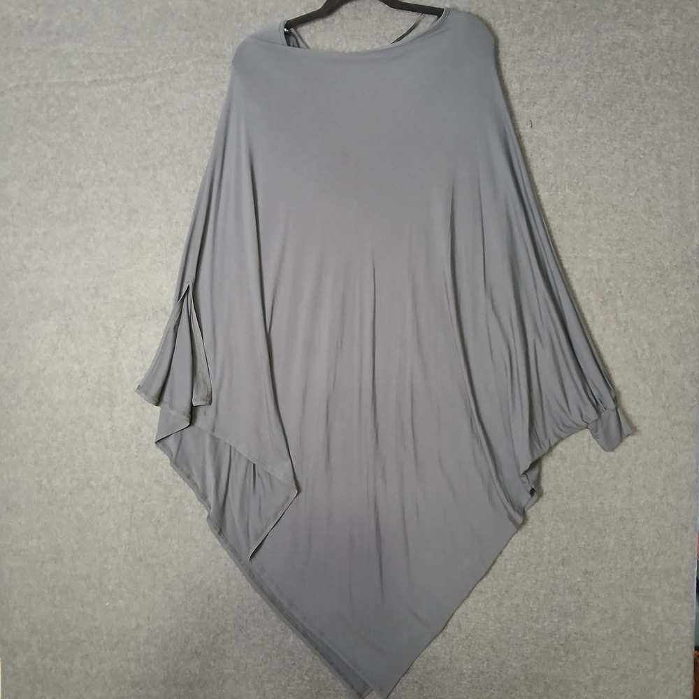 NWT James & Joy Charcoal Poncho Dress Boat Neck Sleeveless  Size XS oversized